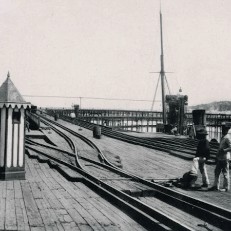 1882 Rio Tinto Company Pier Huelva.