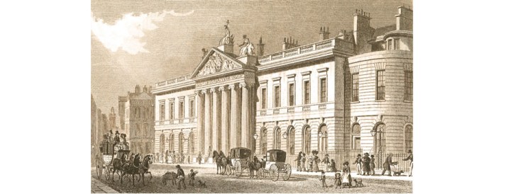 East India House in Leadenhall Street in the City of London.