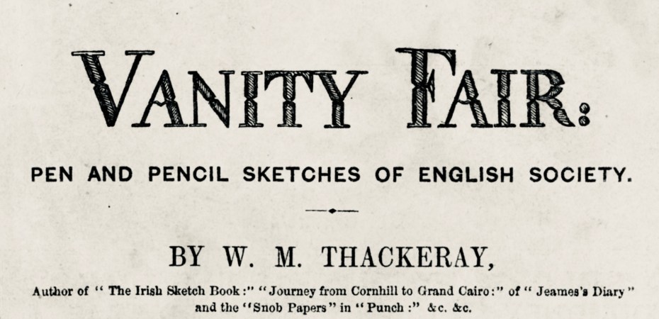 Vanity Fair front cover 1848