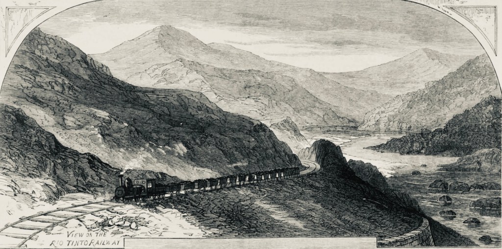 View of the Rio Tinto Railway 1875