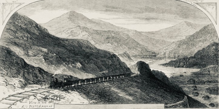 View of the Rio Tinto Railway 1875