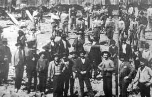 Workers at the Rio Tinto mines