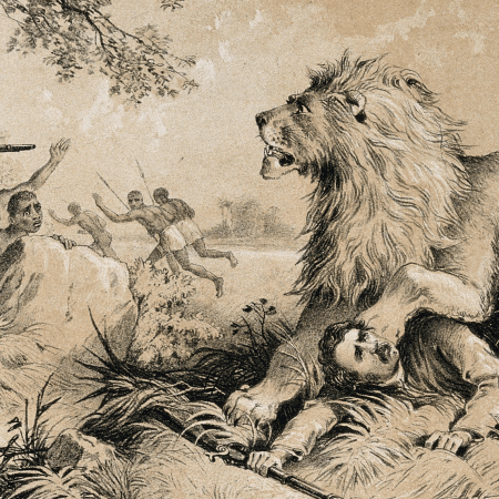 Dr. Livingstone and the lion