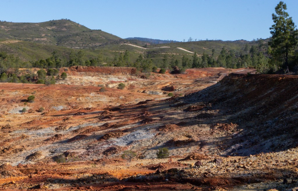 Calcination grounds at San Miguel Mines