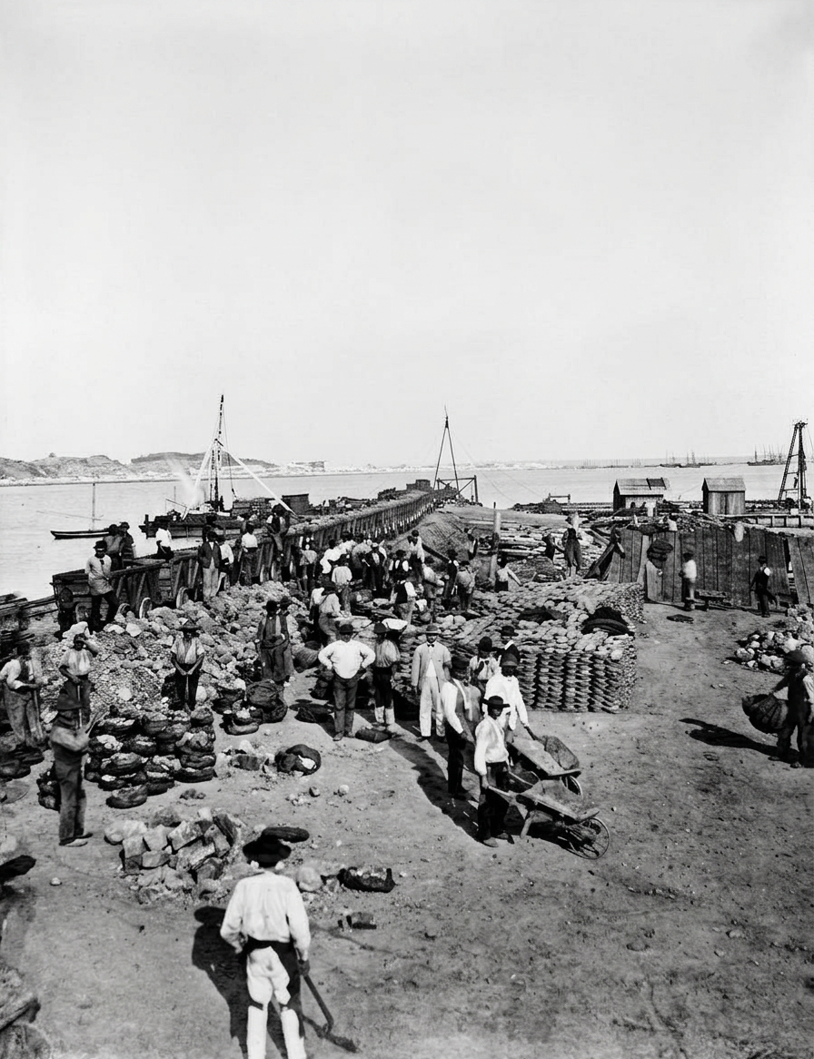 Building the Tharsis Warf end of the 1860s