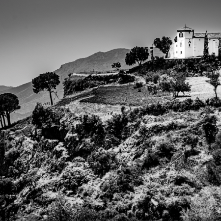 Side View of the Peña de Alájar